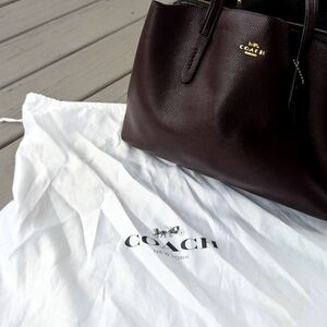 Coach Legacy Oxblood Carryall Genuine Leather + Dust Cover